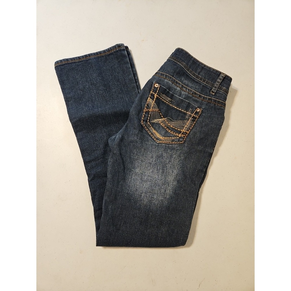 Gasoline Jeans Womens Size 7 Mid Rise Boot Lightweight‎ Jeans 30x31  (A990)
